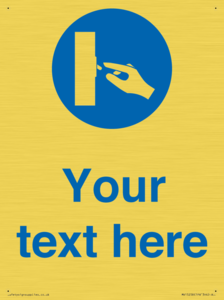 Custom Use Switch Sign